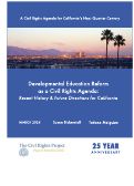 Cover page: Developmental Education Reform as a Civil Rights Agenda: Recent History &amp; Future Directions for California