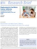 Cover page: Displacement in San Mateo County, California: Consequences for Housing, Neighborhoods, Quality of Life, and Health