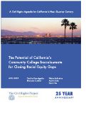 Cover page of The Potential of California's Community College Baccalaureate for Closing Racial Equity Gaps