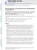 Cover page: Daily Cannabis Use is Associated With Lower CNS Inflammation in People With HIV