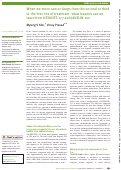 Cover page: When we move cancer drugs from the second or third to the first line of treatment: what lessons can we learn from KEYNOTE-177 and JAVELIN-100