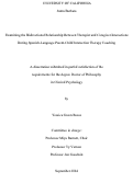 Cover page: Examining the Bidirectional Relationship Between Therapist and Caregiver Interactions During Spanish-Language Parent-Child Interaction Therapy Coaching