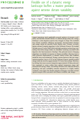 Cover page: Flexible use of a dynamic energy landscape buffers a marine predator against extreme climate variability.