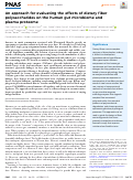 Cover page: An approach for evaluating the effects of dietary fiber polysaccharides on the human gut microbiome and plasma proteome