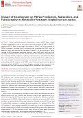 Cover page: Impact of Bicarbonate on PBP2a Production, Maturation, and Functionality in Methicillin-Resistant Staphylococcus aureus (MRSA).