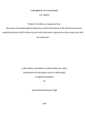 Cover page: Women’s narratives of pregnancy loss: Discursive and multimodal manifestations of the involvement of the self, the interviewer, medical personnel, and YouTube viewers in the interactive organization of loss experience and its recollection