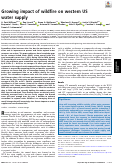 Cover page: Growing impact of wildfire on western US water supply