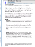 Cover page: Objective Sepsis Surveillance Using Electronic Clinical Data.