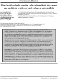 Cover page: El ancho del pedículo vascular en la radiografía de tórax como una medida de la sobrecarga de volumen: meta-análisis