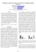 Cover page: The Influence of Schizotypal Traits on the Preference for High InstrumentalDivergence