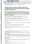 Cover page: Pathogenic variants of Valosin-containing protein induce lysosomal damage and transcriptional activation of autophagy regulators in neuronal cells.