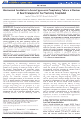 Cover page: Mechanical ventilation in acute hypoxemic respiratory failure: A review of new strategies for the practicing hospitalist