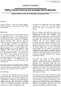 Cover page: Papillary Thyroid Carcinoma with an Isolated Adrenal Metastasis