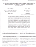 Cover page: Do Brief Motivational Interventions Reduce Drinking Game Frequency in Mandated Students? An Analysis of Data From Two Randomized Controlled Trials