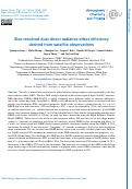 Cover page: Size-resolved dust direct radiative effect efficiency derived from satellite observations