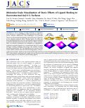 Cover page: Molecular-Scale Visualization of Steric Effects of Ligand Binding to Reconstructed Au(111) Surfaces