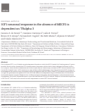 Cover page: IGF1 neuronal response in the absence of MECP2 is dependent on TRalpha 3