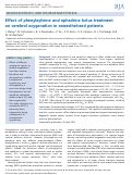 Cover page: Effect of phenylephrine and ephedrine bolus treatment on cerebral oxygenation in anaesthetized patients.