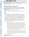 Cover page: PET/MRI: Where might it replace PET/CT?