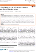 Cover page: The obese gut microbiome across the epidemiologic transition