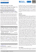 Cover page: Infants Receiving Very Early Antiretroviral Therapy Have High CD4 Counts in the First Year of Life