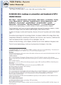 Cover page: EUROGIN 2011 roadmap on prevention and treatment of HPV‐related disease