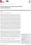 Cover page: The GPI sidechain of Toxoplasma gondii inhibits parasite pathogenesis.