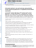 Cover page: Life Events, Barriers to Care, and Outcomes Among Minority Women Experiencing Depression