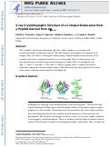 Cover page: X-ray Crystallographic Structure of a Compact Dodecamer from a Peptide Derived from Aβ16-36.