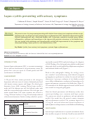 Cover page: Lupus cystitis presenting with urinary symptoms