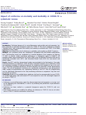 Cover page: Impact of colchicine on mortality and morbidity in COVID-19: a systematic review.