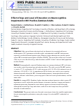 Cover page: Effect of Age and Level of Education on Neurocognitive Impairment in HIV Positive Zambian Adults