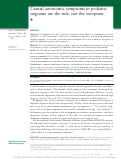 Cover page: Cranial autonomic symptoms in pediatric migraine are the rule, not the exception