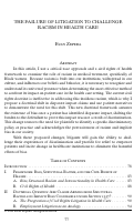Cover page: The Failure of Litigation to Challenge Racism in Health Care