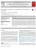 Cover page: Paleointensity determination from São Miguel (Azores Archipelago) over the last 3ka