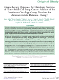 Cover page: Chemotherapy Outcomes by Histologic Subtypes of Non-Small-Cell Lung Cancer: Analysis of the Southwest Oncology Group Database for Antimicrotubule-Platinum Therapy