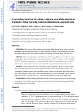 Cover page: Counseling Services for Asian, Latino/a, and White American Students: Initial Severity, Session Attendance, and Outcome