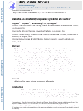Cover page: Diabetes-associated dysregulated cytokines and cancer