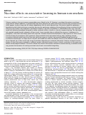 Cover page: Nicotine effects on associative learning in human non-smokers