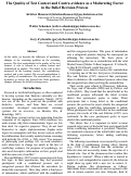 Cover page: The Quality of Test Context and Contra-evidence as a Moderating Factor in the Belief Revision Process