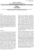 Cover page: Peritoneal Tuberculosis Causing Elevated Parathyroid Hormone-Related Protein: A Case Report