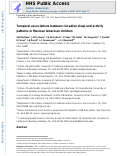 Cover page: Temporal associations between circadian sleep and activity patterns in Mexican American children