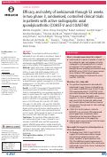 Cover page: Efficacy and safety of ixekizumab through 52 weeks in two phase 3, randomised, controlled clinical trials in patients with active radiographic axial spondyloarthritis (COAST-V and COAST-W)