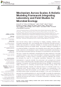 Cover page: Mechanism Across Scales: A Holistic Modeling Framework Integrating Laboratory and Field Studies for Microbial Ecology