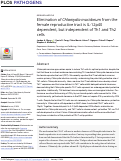 Cover page: Elimination of Chlamydia muridarum from the female reproductive tract is IL-12p40 dependent, but independent of Th1 and Th2 cells