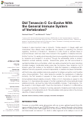 Cover page: Did Tenascin-C Co-Evolve With the General Immune System of Vertebrates?