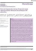 Cover page: Heart rate fragmentation during a Stroop task reveals cognitively healthy individuals with pathological CSF amyloid/tau