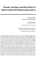 Cover page: Viruses, Vaccines, and the Erotics of Risk in Latinx HIV Stories and Covid-19