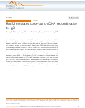 Cover page: Rad52 mediates class-switch DNA recombination to IgD