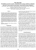 Cover page: Probabilistic generative models for counterfactual reasoning and blame attribution